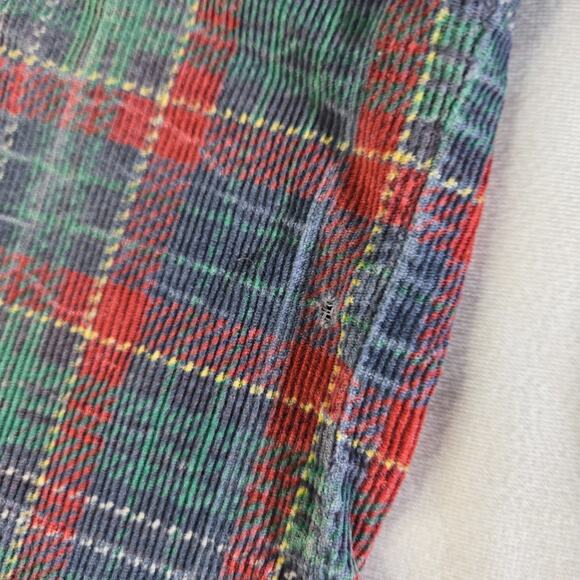 Vintage 2T Girls Pants Jack Tar Togs Plaid Beige Brown Button Pocket Pant 1970s - Picture 8 of 14